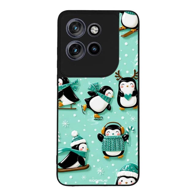 Θήκη Sonique It's Christmas Time Series για Motorola Edge 50 Neo 5G / Edge 60 Neo 5G Sweet Penguin
