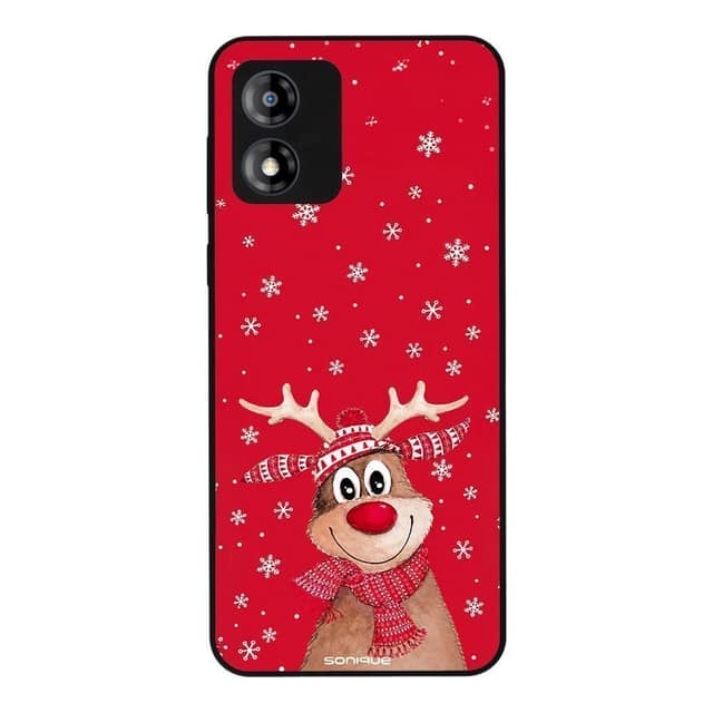Θήκη Sonique It's Christmas Time Series για Motorola Moto E13 4G Ρούντολφ