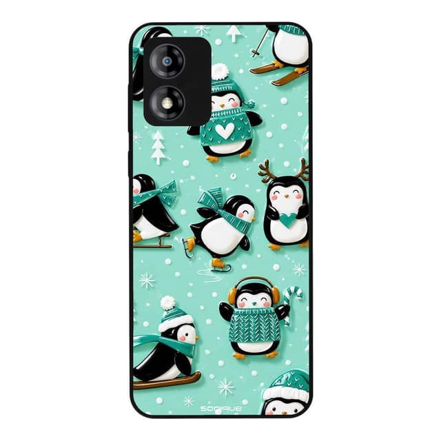 Θήκη Sonique It's Christmas Time Series για Motorola Moto E13 4G Sweet Penguin