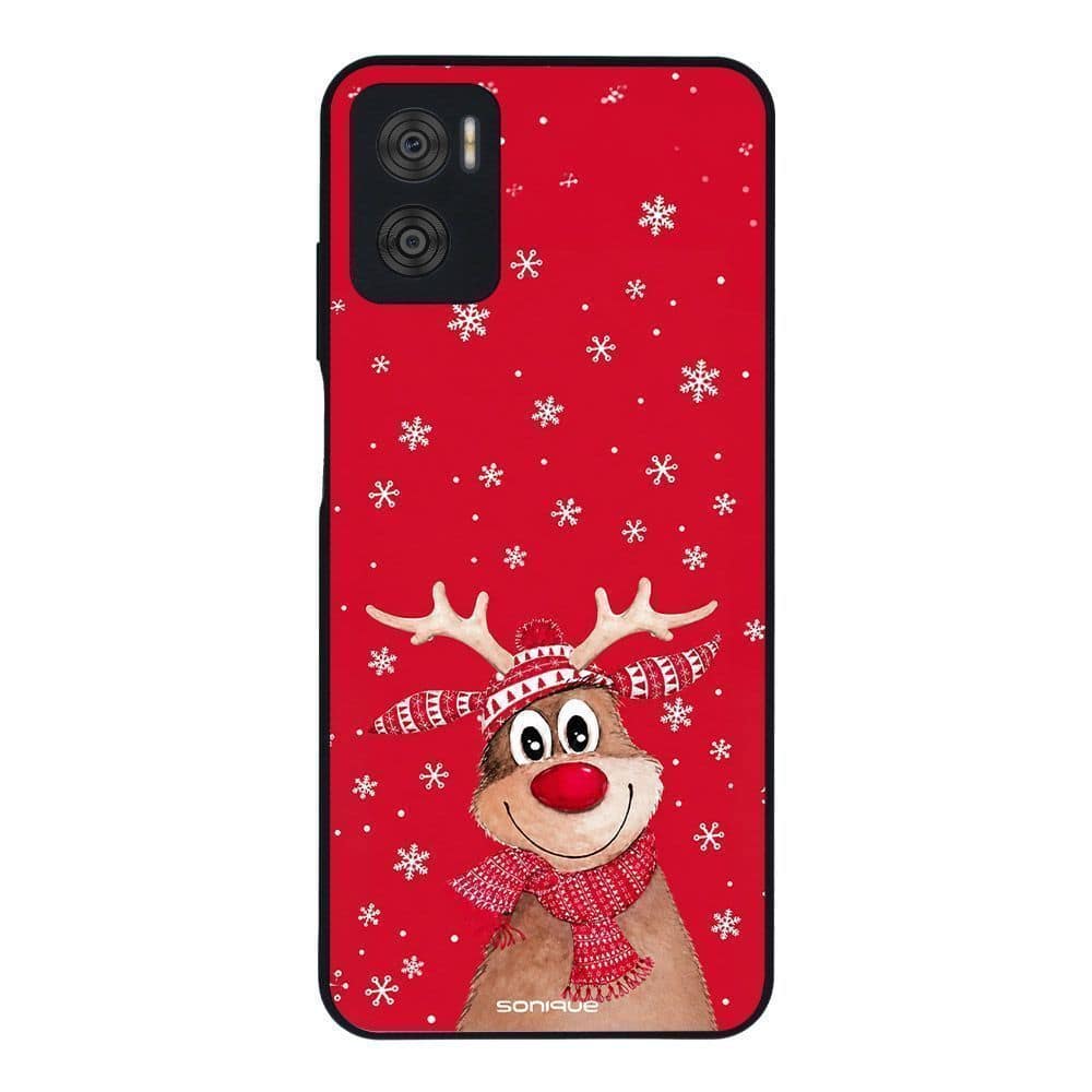 Θήκη Sonique It's Christmas Time Series για Motorola Moto E22 4G Ρούντολφ