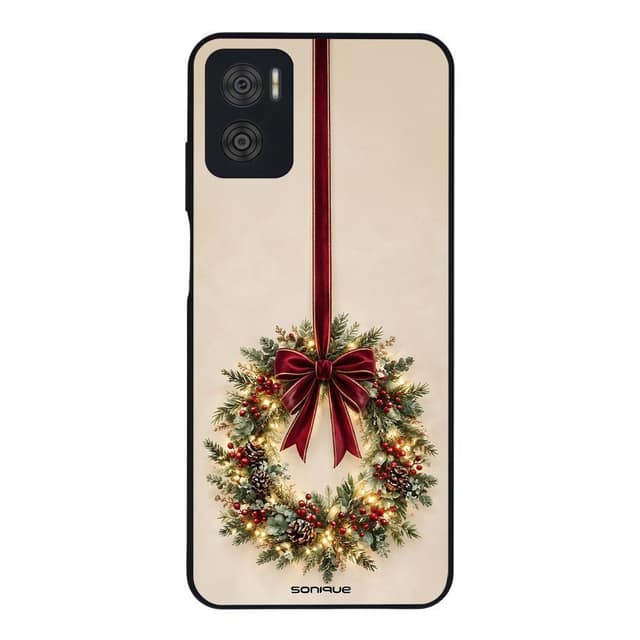 Θήκη Sonique It's Christmas Time Series για Motorola Moto E22 4G Στεφάνι