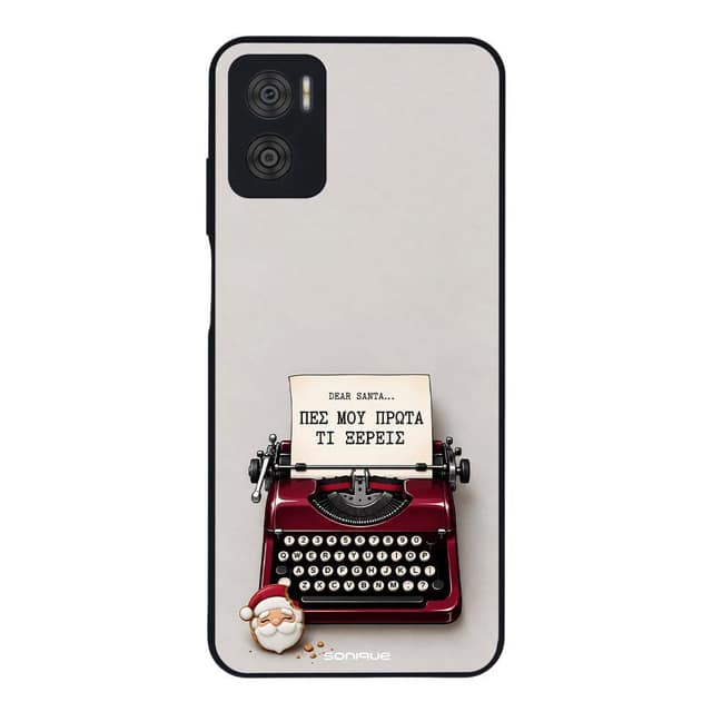 Θήκη Sonique It's Christmas Time Series για Motorola Moto E22 4G Dear Santa – Men