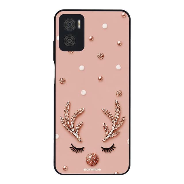 Θήκη Sonique It's Christmas Time Series για Motorola Moto E22 4G Glitter Reindeer