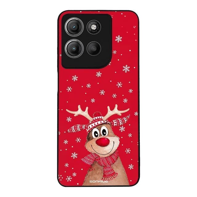 Θήκη Sonique It's Christmas Time Series για Motorola Moto G15 4G / Moto G15 Power / Moto G17 5G / Moto G17 Power 5G Ρούντολφ