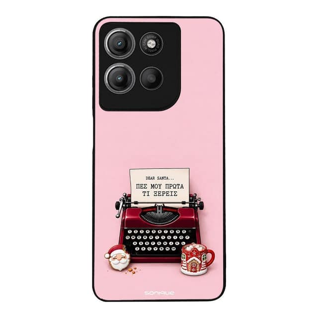Θήκη Sonique It's Christmas Time Series για Motorola Moto G15 4G / Moto G15 Power / Moto G17 5G / Moto G17 Power 5G Dear Santa – Female