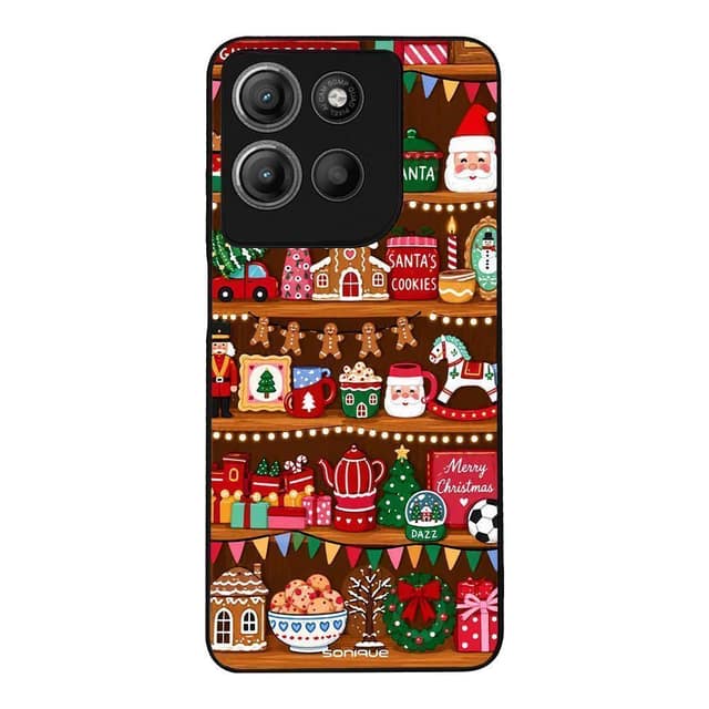Θήκη Sonique It's Christmas Time Series για Motorola Moto G15 4G / Moto G15 Power / Moto G17 5G / Moto G17 Power 5G Santa Cookies