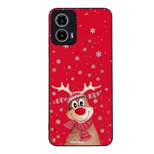 Θήκη Sonique It's Christmas Time Series για Motorola Moto G34 5G Ρούντολφ