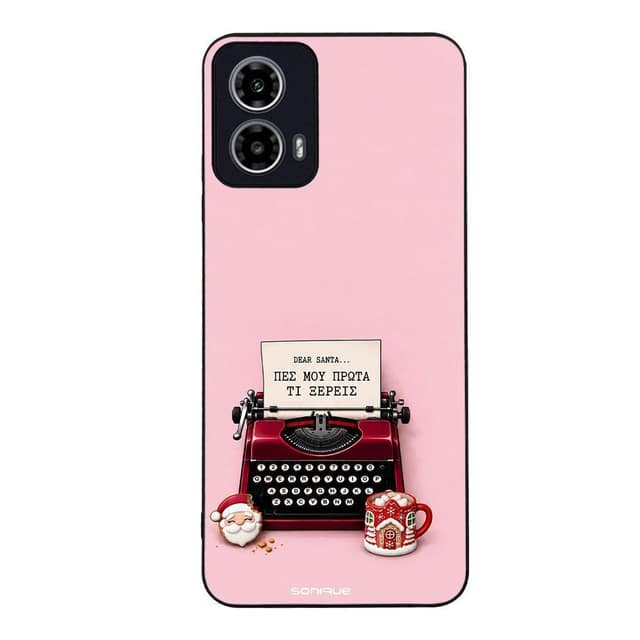 Θήκη Sonique It's Christmas Time Series για Motorola Moto G34 5G Dear Santa – Female