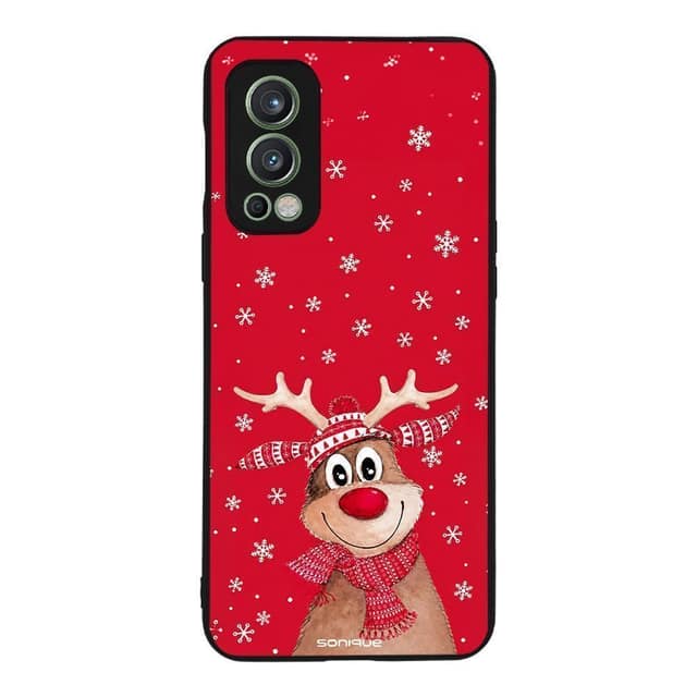 Θήκη Sonique It's Christmas Time Series για OnePlus Nord 2 5G Ρούντολφ