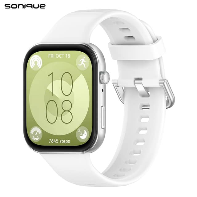 Λουράκι Σιλικόνης Soft Band Sonique για Huawei Fit 3 / Fit 4 / Fit 5 Λευκό