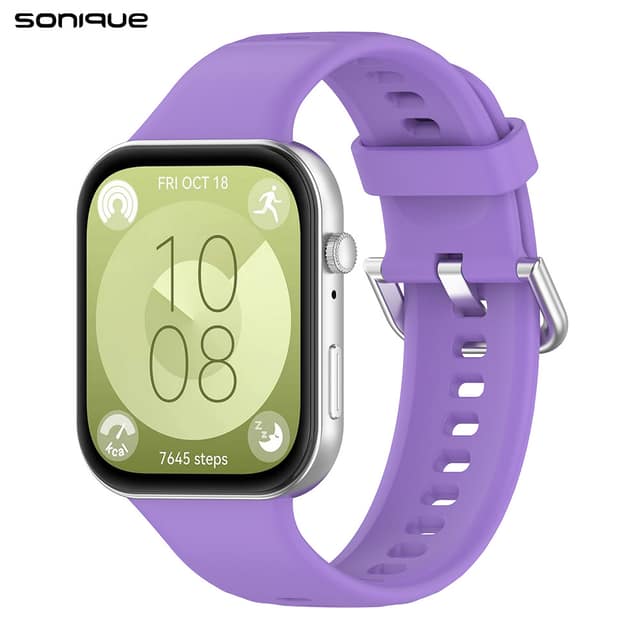 Λουράκι Σιλικόνης Soft Band Sonique για Huawei Fit 3 / Fit 4 / Fit 5 Λιλά