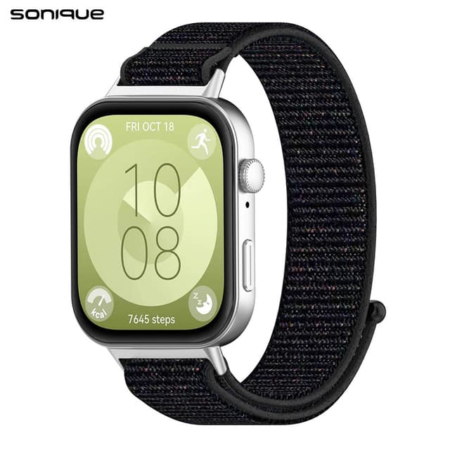 Λουράκι Official Nylon Band Sonique για Huawei Fit 3 / Fit 4 / Fit 5 Μαύρο 02