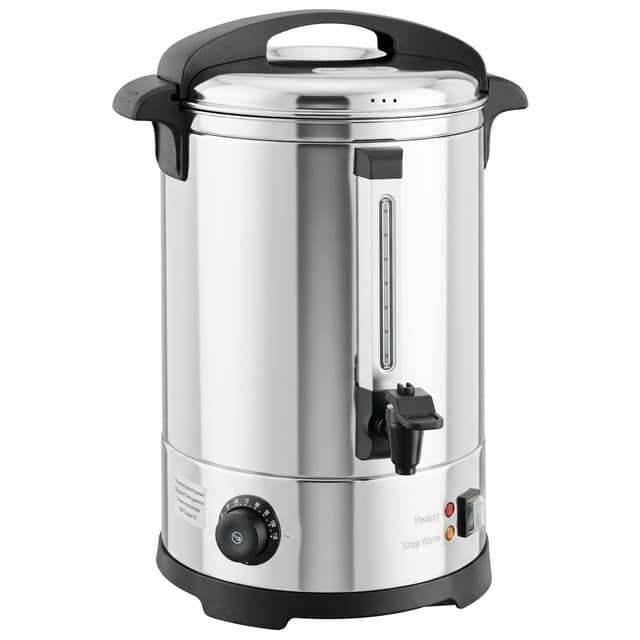 Διανομέας ζεστού νερού 6,5 L, 1500 W, ανοξείδωτο ατσάλι, με θερμοστάτη, λειτουργία διατήρησης θερμότητας και βρύση