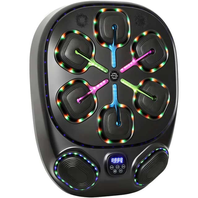 Music Boxing Machine, ηλεκτρονική LED μηχανή με διπλές ζώνες κρούσης, Bluetooth γάντια, 9 ταχύτητες