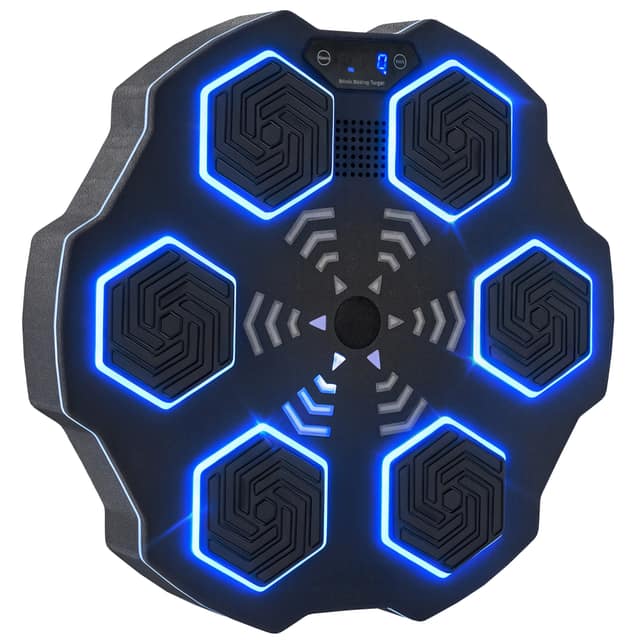 Μηχανή μουσικής, Bluetooth ηχείο, τοίχου, 9 ταχύτητες και λειτουργίες, LED φώτα, Μαύρο