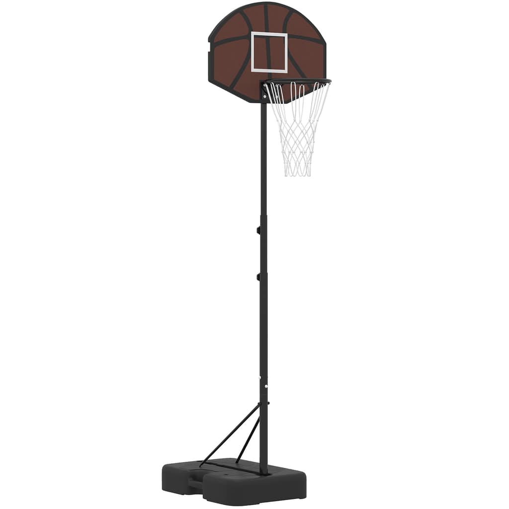 Καλάθι μπάσκετ για παιδιά 172,5-199 cm ρυθμιζόμενο ύψος, καλάθι μπάσκετ με πίσω τοίχο 67 x 45 cm, τρίποδη στήριξη
