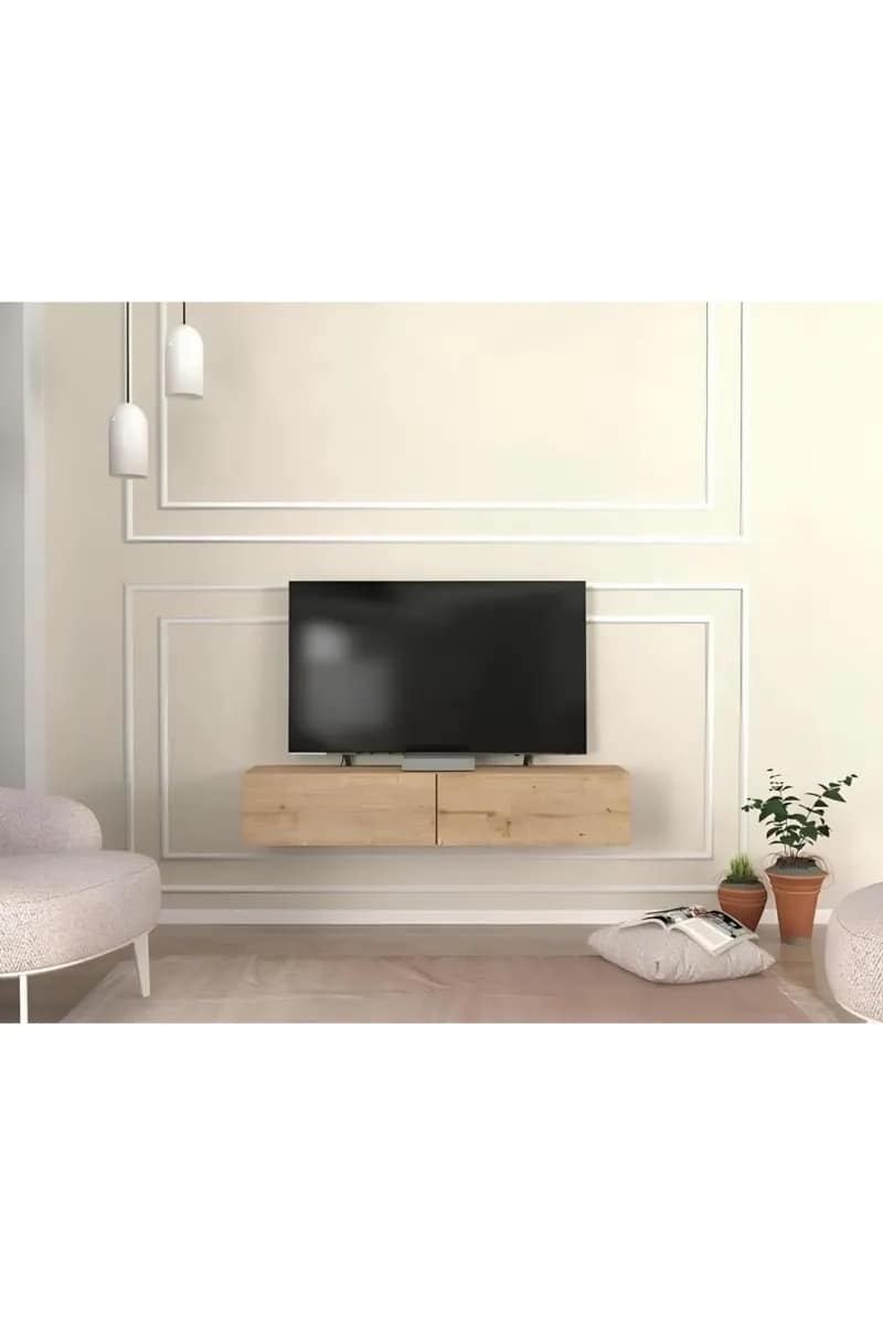 Έπιπλο τηλεόρασης από MDF με ντουλάπι 120x30x30 cm