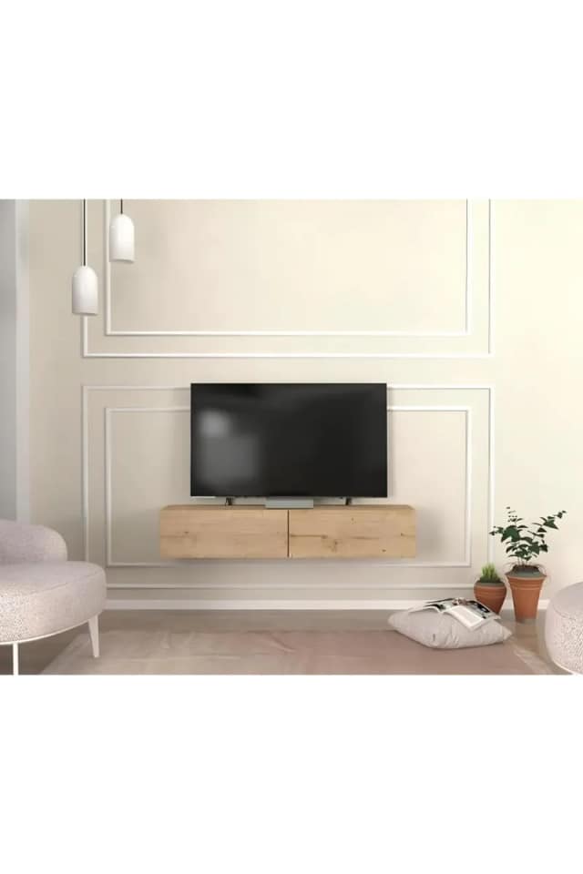 Έπιπλο τηλεόρασης από MDF με ντουλάπι 120x30x30 cm