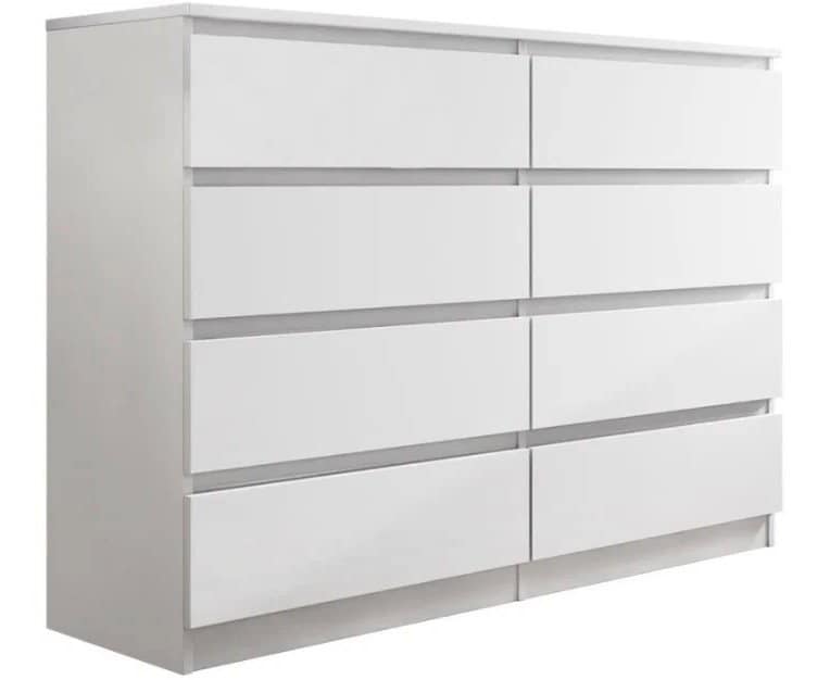 Συρταριέρα Juniper 8S-Leuko