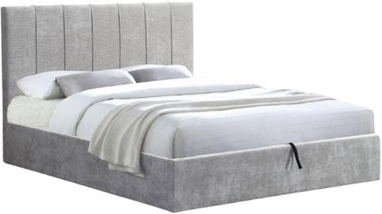 Επενδυμένο κρεβάτι Denzel-Γκρι-160x200-Lift-Storage