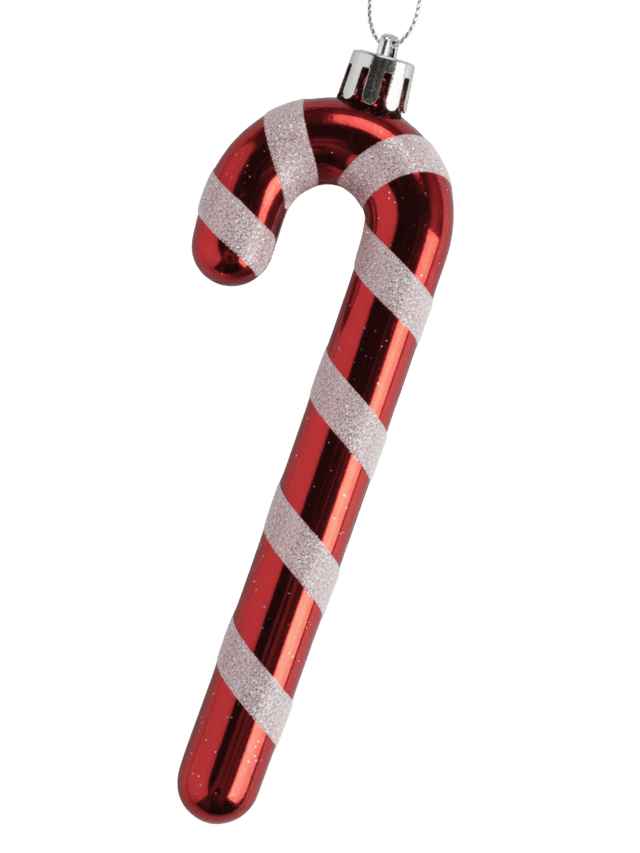 Σετ πλαστικά στολίδια Candycane 6 τεμάχια