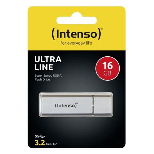 Intenso Pendrive 16GB Ultra Line USB 3.2, Μαύρο ΕΕ (3531470)