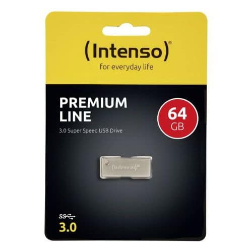 Intenso Pendrive 64GB Premium Line USB 3.2, Ασημί ΕΕ (3534490)