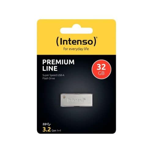 Intenso Pendrive 128 GB Premium Line USB 3.2, Μαύρο EU (3534491)
