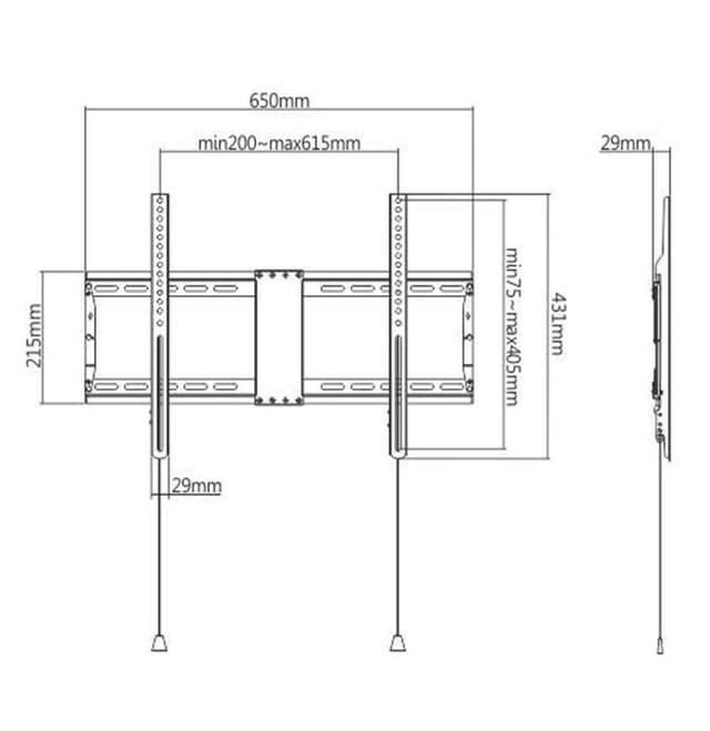 ΒΑΣΗ ΤΟΙΧΟΥ ΓΙΑ ΤΗΛΕΟΡΑΣΗ 37-80"/WM-80F-01 GEMBIRD