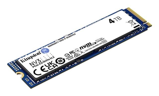 SSD KINGSTON NV3, 4TB, M.2, PCIE, 3D NAND, Ταχύτητα εγγραφής 5000 MBytes/sec, Ταχύτητα ανάγνωσης 6000 MBytes/sec, MTBF 200000 ώρες (SNV3S/4000G)