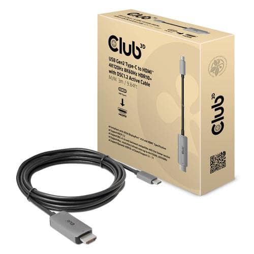 ΚΑΛΩΔΙΟ USB-C TO HDMI 3M/M/M CAC-1587 CLUB3D
