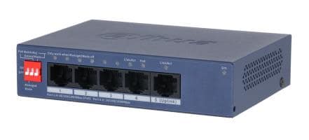 Switch DAHUA CS4005-4GT-36, Switch type Managed, Switch layer L2, Form factor Desktop/Wall-Mounting, 5xRJ-45 ports