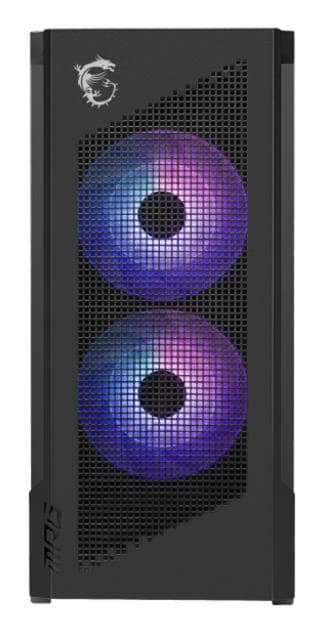 Κουτί MSI ATX/micro ATX/Mini-ITX/EATX, Μαύρο, Midi Tower, PC (MPGVELOX300RAIRFLOWPZ)