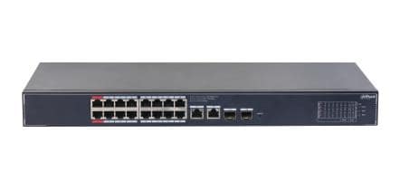 Switch DAHUA DH-SG4020LP, Switch layer L2, 16xRJ-45 θύρες, RJ-45 Θύρες Τύπου Gigabit Ethernet (10/100/1000)