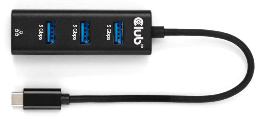 HUB I/O USB-C 3ΘΥΡΩΝ/CSV-1549 CLUB3D