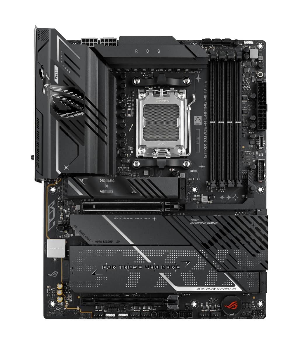 Μητρική πλακέτα ASUS AMD X870E, SAM5, ATX, Μνήμη DDR5, Θέσεις μνήμης 4 (STRIXX870E-HGAMWIFI7)
