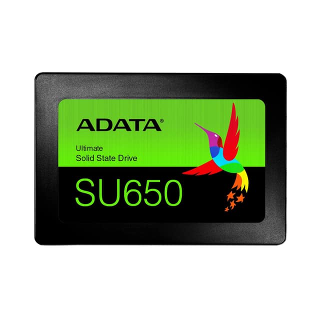 SSD ADATA SU650, 1TB, SATA 3.0, Write speed 450 MBytes/sec, Read speed 520 MBytes/sec, 2,5", TBW 600 TB, MTBF 2000000 hours (ASU650SS-1TT-R)