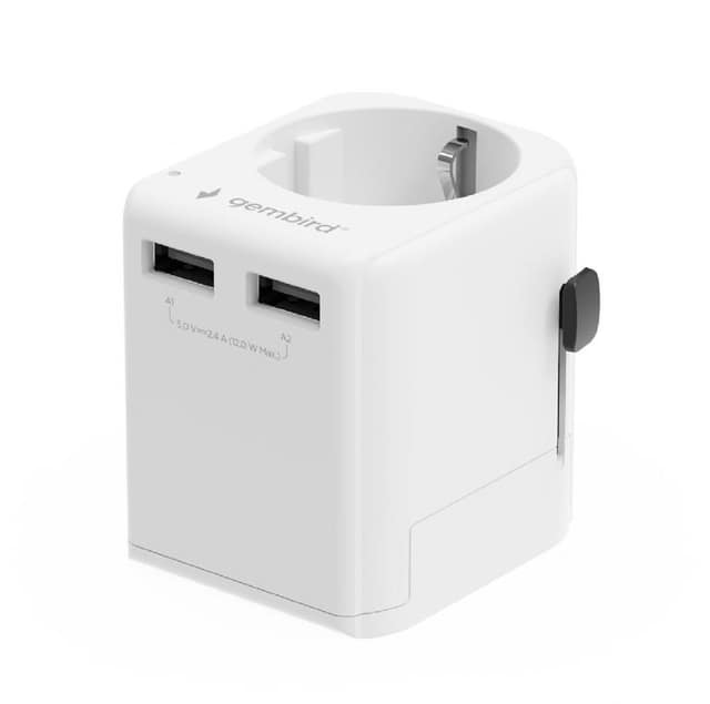 ΤΡΟΦΟΔΟΤΗΣ ΕΕ ΣΕ ΠΑΓΚΟΣΜΙΟ 12W/WHT TPA-EU2A12-01-W GEMBIRD