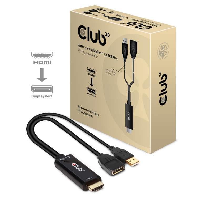ΠΡΟΣΑΡΜΟΓΕΑΣ I/O HDMI ΣΕ DP/ΕΝΕΡΓΟΣ Μ/Γ CAC-1331 CLUB3D