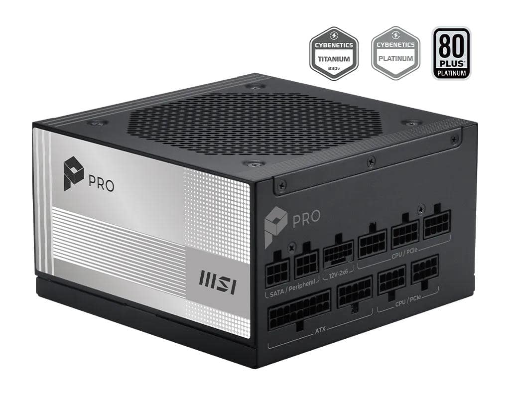 Τροφοδοτικό MSI PRO A1000PL PCIE5, ATX, PC, 100 - 240 V, 1000 W (PROA1000PLPCIE5)