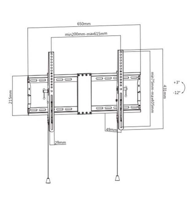 ΤΗΛΕΟΡΑΣΗ ΑΞΕΣΟΥΑΡ ΤΟΙΧΟΥ 37-80"/WM-80T-01 GEMBIRD