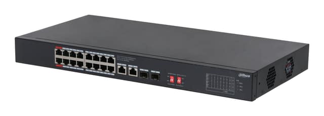 Switch DAHUA S3220-16GT-190, Τύπος Switch Unmanaged, Τοποθέτηση Rack Ναι, Μορφή Desktop, 16xRJ-45 θύρες