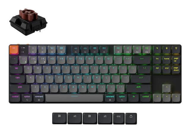 ΠΛΗΚΤΡΟΛΟΓΙΟ WRL K1 RGB/ΜΑΥΡΟ K1X-B3 KEYCHRON