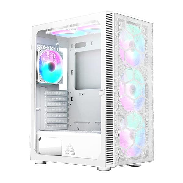 Case MONTECH X3 Mesh, MidiTower, Not included, ATX, MicroATX, MiniITX, Colour White (X3MESH(W))