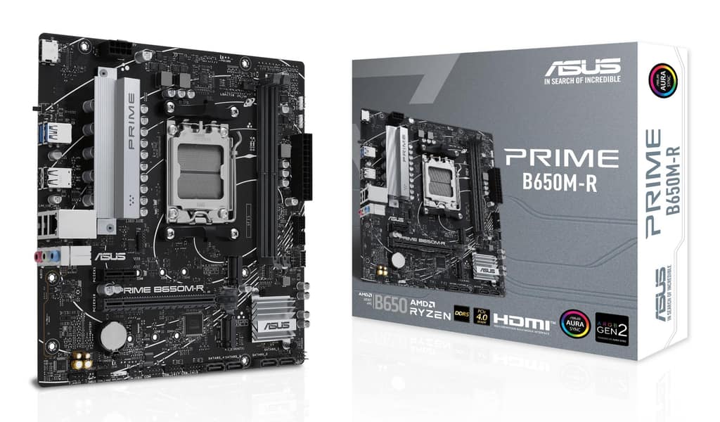 Κύρια πλακέτα ASUS AMD B650, SAM5, Micro-ATX, Μνήμη DDR5, Θέσεις μνήμης 2, 1xPCI-Express 4.0 1x, 2xPCI-Express 4.0 16x, 2xM.2, 1xHDMI, 4xUSB 2.0 (PRIMEB650M-R)
