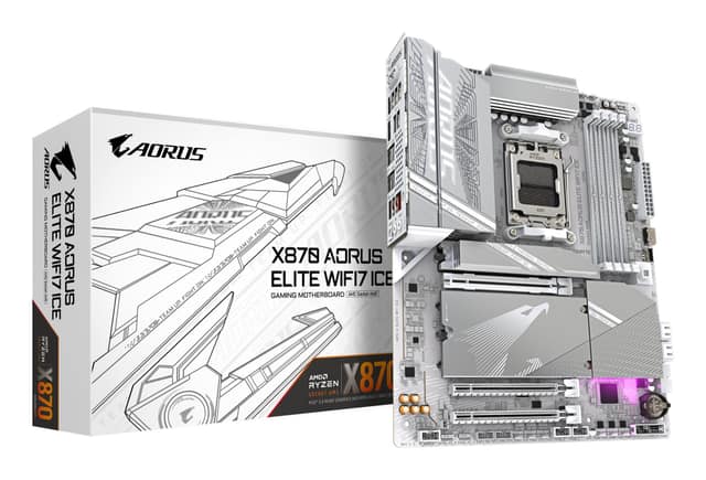 Μητρική πλακέτα GIGABYTE AMD X870, Socket AM5, ATX, RAM DDR5-SDRAM, 4xΘέσεις, Ενσωματωμένη κάρτα γραφικών Ναι, Wi-Fi Ναι, Bluetooth Ναι (X870AELITEWF7ICE1.1)
