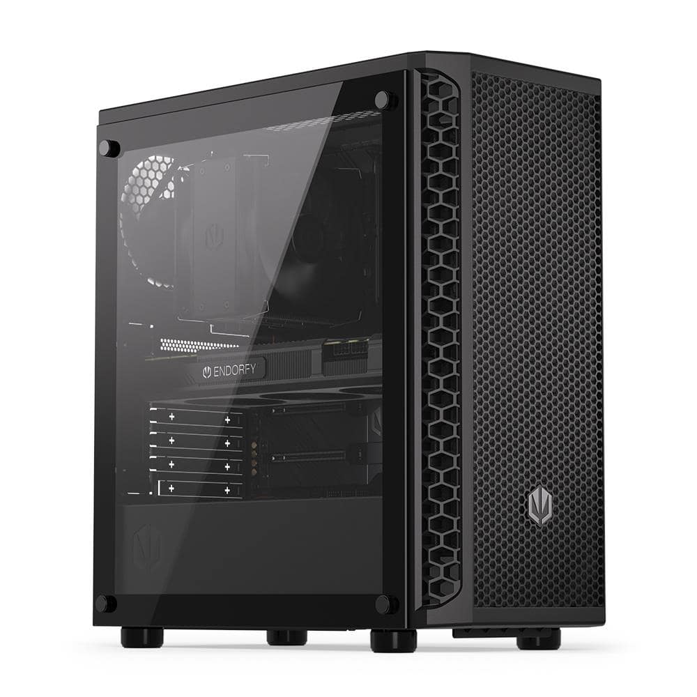 Θήκη ENDORFY Signum 300 Air, MidiTower, Χαρακτηριστικά προϊόντος Θολό πάνελ, Δεν περιλαμβάνεται, ATX, MicroATX, MiniITX, Χρώμα Μαύρο (EY2A005)