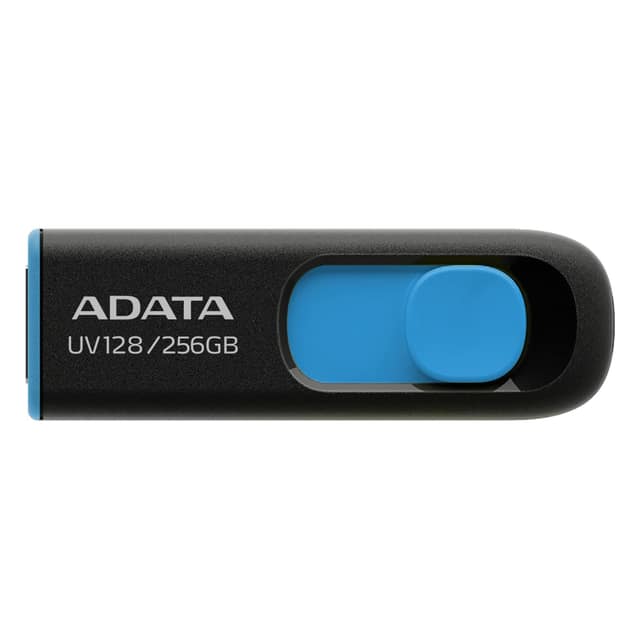 ΜΝΗΜΗ FLASH USB3 256GB/ΜΑΥΡΟ/ΜΠΛΕ AUV128-256G-RBE ADATA