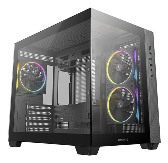 Θήκη DEEPCOOL micro ATX/ITX, Μαύρη, Tower, PC, DeepCool CG330 3F (R-CG330-BKNGM3-G)
