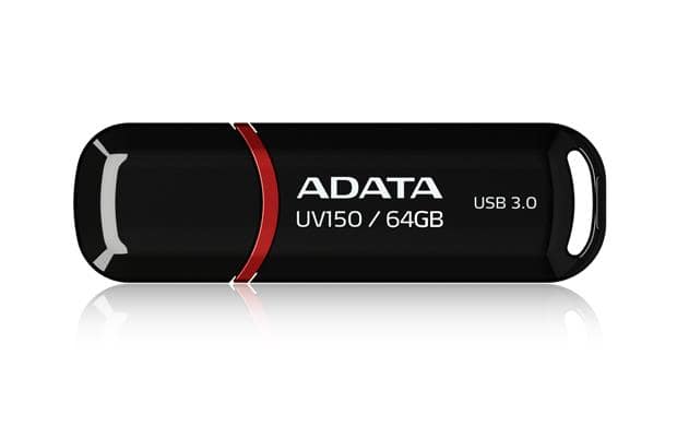MEMORY DRIVE FLASH USB3.1 64GB/BLACK AUV150-64G-RBK ADATA